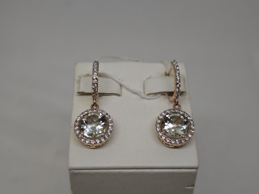 СЕРЬГИ С КАМНЯМИ (Au 585)