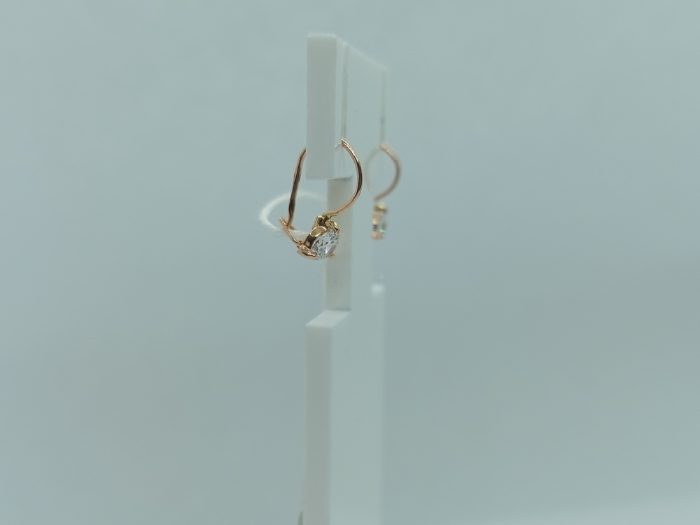 СЕРЬГИ С КАМНЕМ (Au 585)