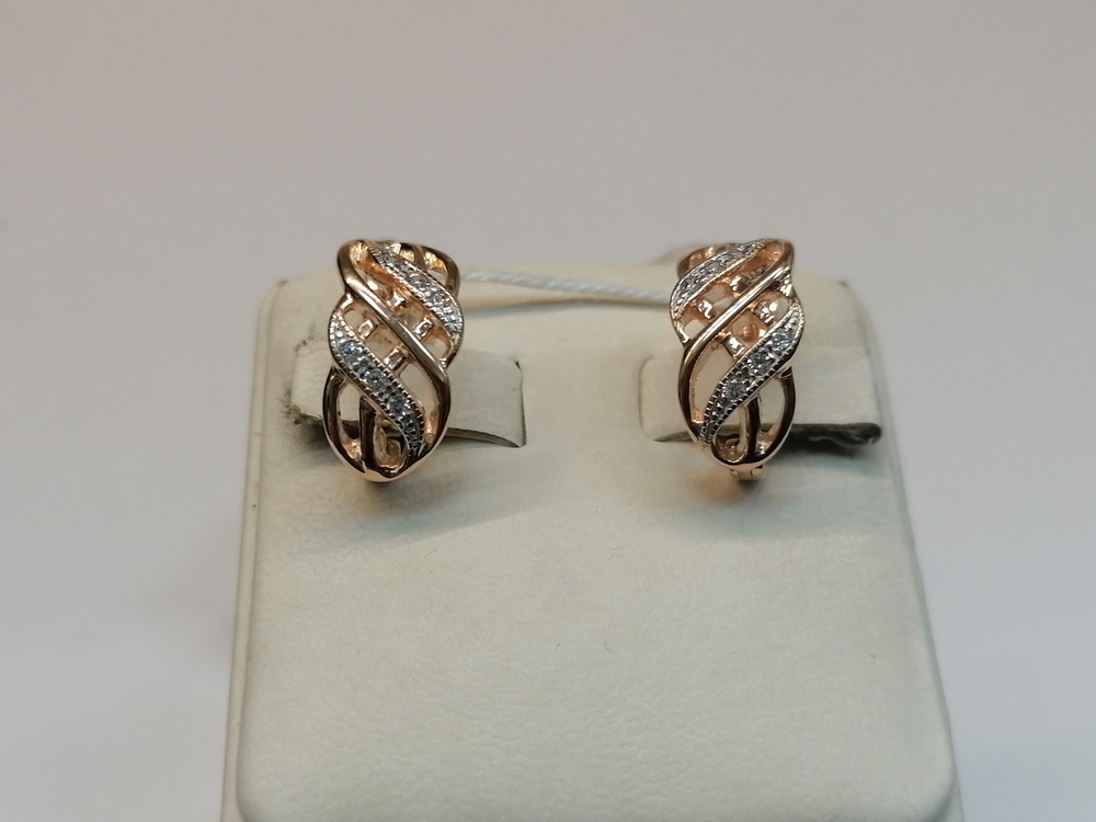 СЕРЬГИ С КАМНЯМИ (Au 585)