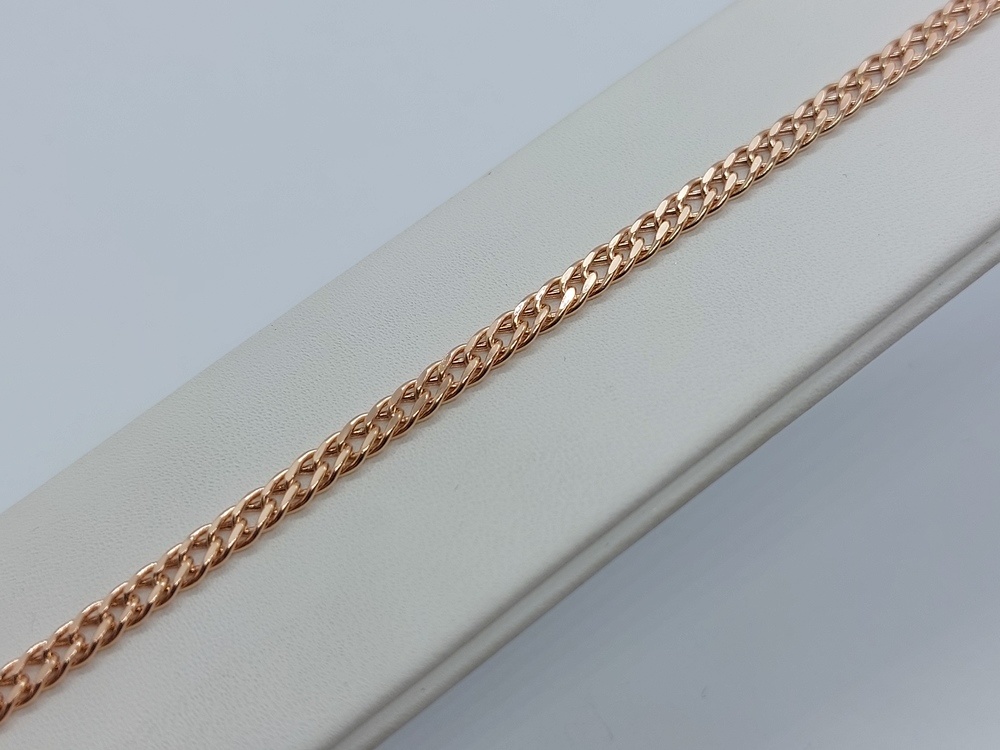 БРАСЛЕТ ПУСТОТЕЛЫЙ Ромб двойной (Au 585)