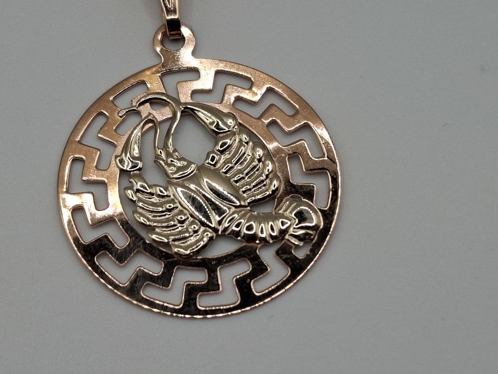 ПОДВЕСКА ЗНАК ЗОДИАКА РАК Au 585