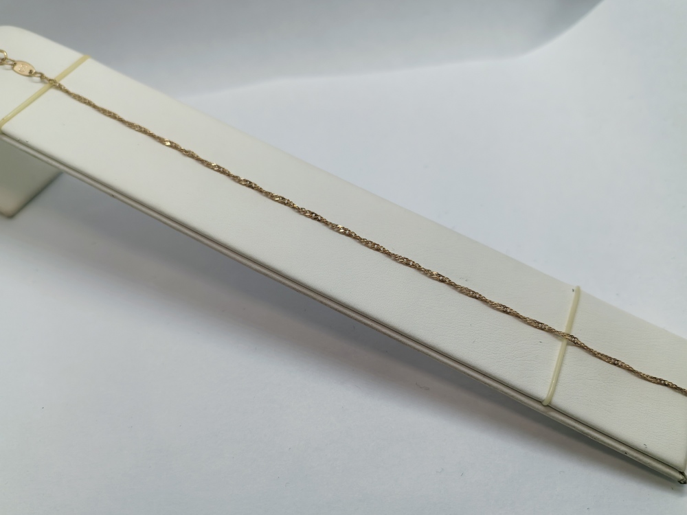 БРАСЛЕТ ПУСТОТЕЛЫЙ Сингапур Au 585