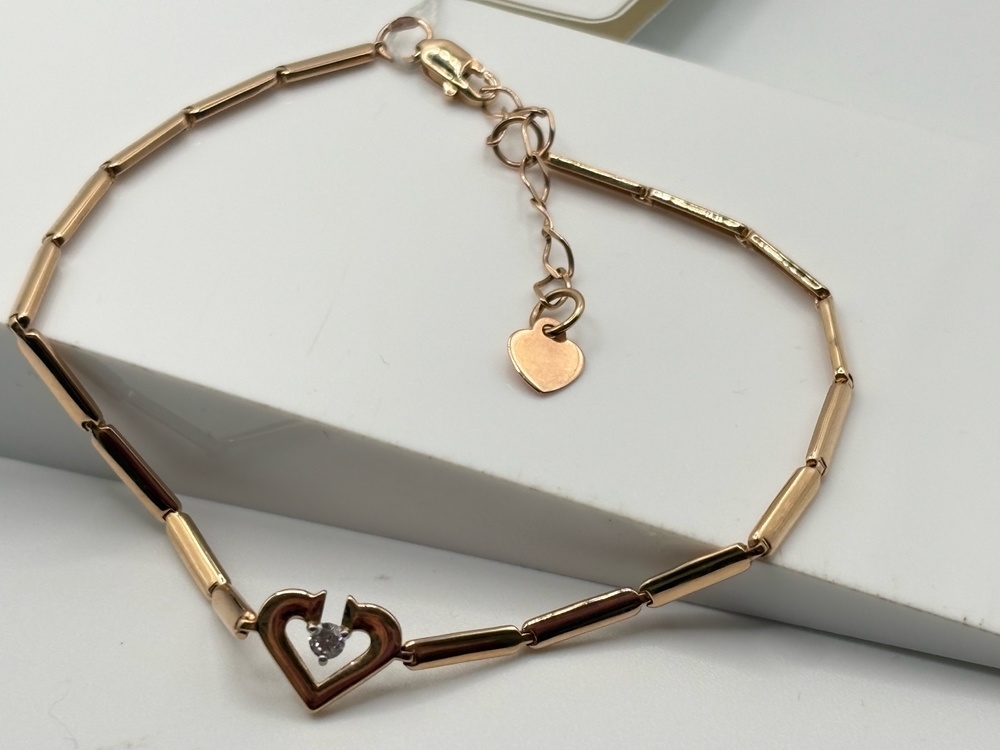 БРАСЛЕТ ФАНТАЗИЯ с камнем (Au 585)