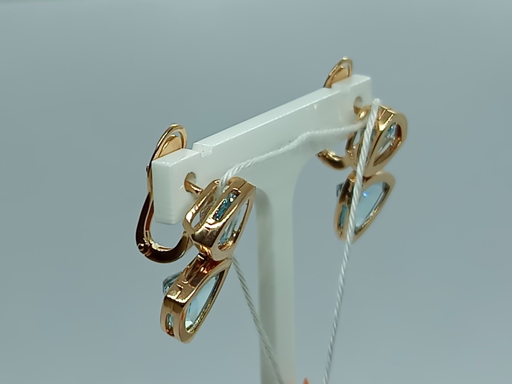 СКМИ585 СЕРЬГИ С КАМНЯМИ (Au 585)