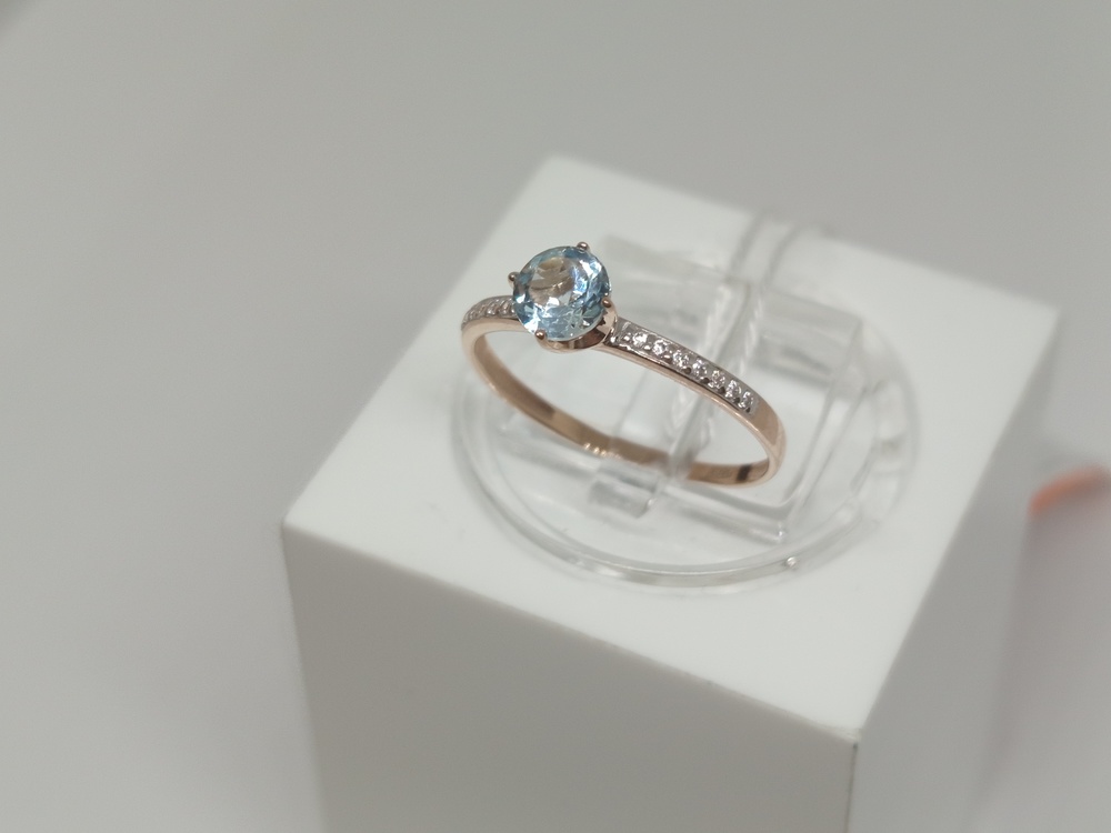 КОЛКМИ585 КОЛЬЦО С КАМНЯМИ (Au 585)