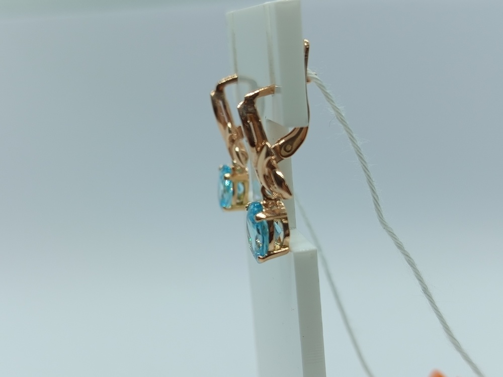 СЕРЬГИ С КАМНЯМИ (Au 585)