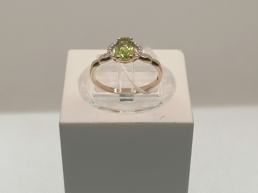 КОЛЬЦО С КАМНЯМИ (Au 585)