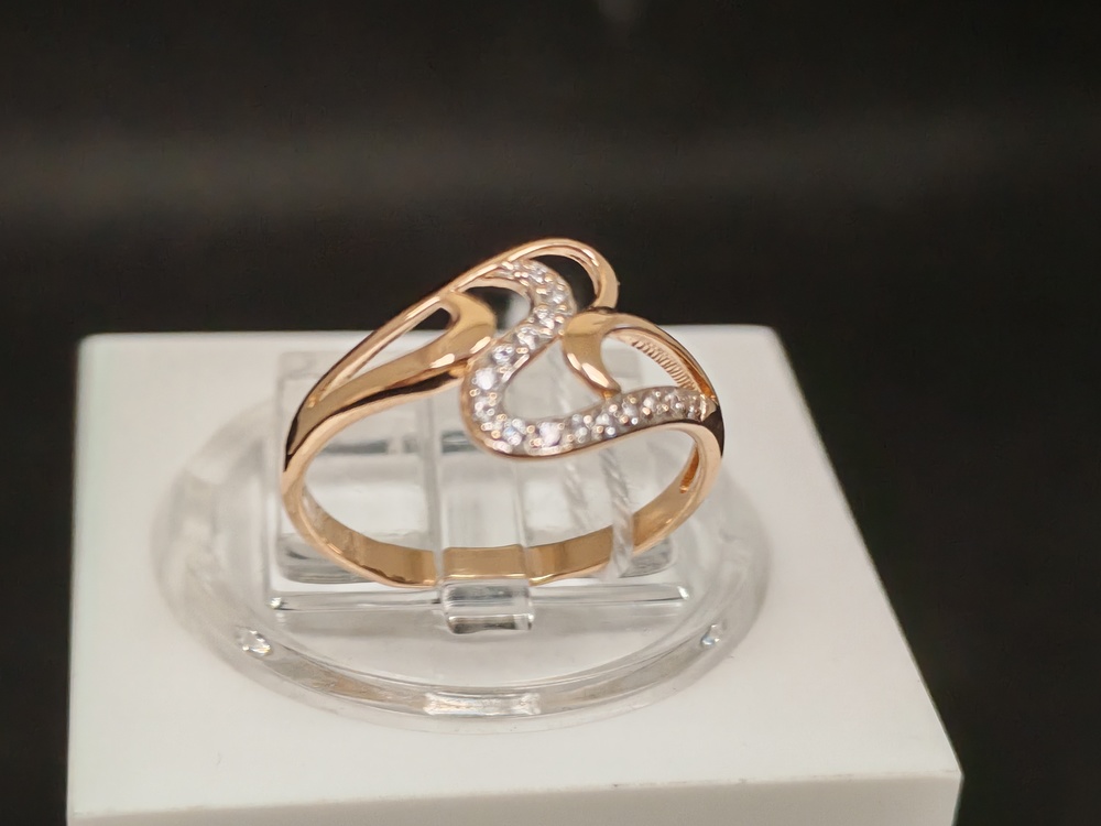 КОЛЬЦО С КАМНЯМИ (Au 585)