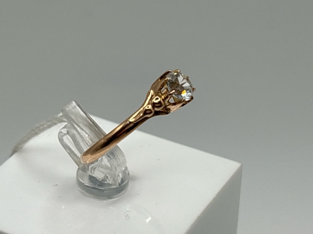 КОЛКМ583 КОЛЬЦО С КАМНЕМ (Au 583)