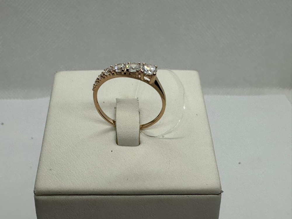 КОЛЬЦО С КАМНЯМИ (Au 585)