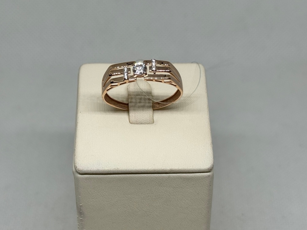 КОЛЬЦО С КАМНЯМИ (Au 585)