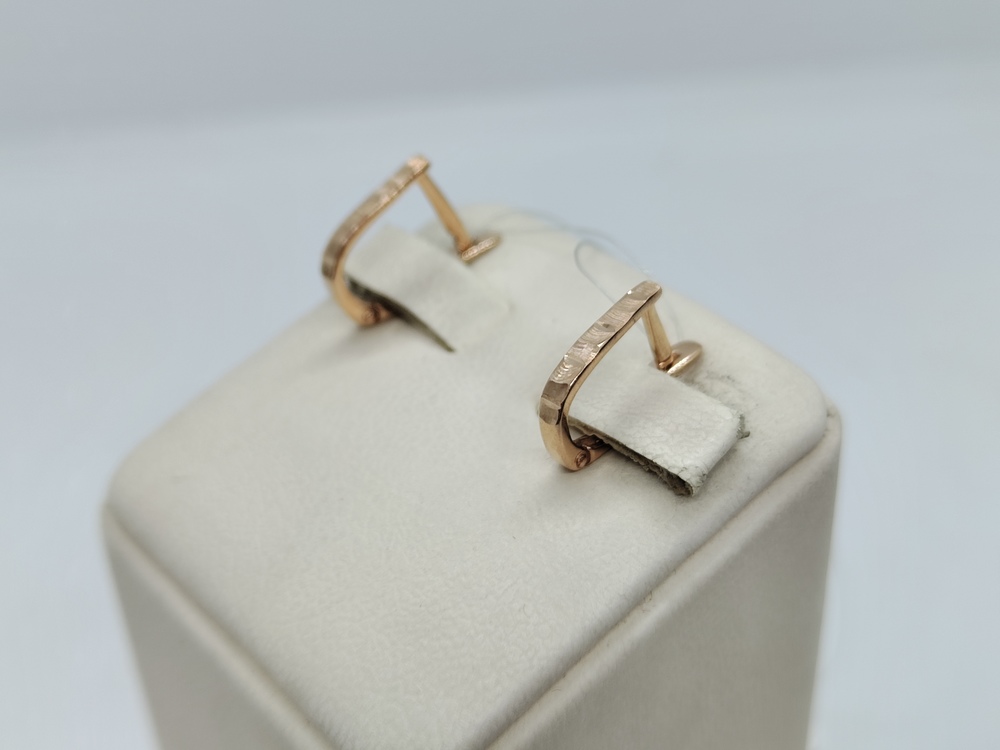 СЕРЬГИ БЕЗ КАМНЯ (Au 585)