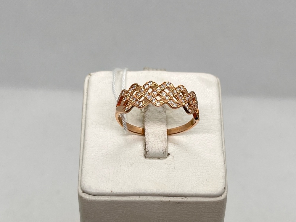 КОЛКМИ585 КОЛЬЦО С КАМНЯМИ (Au 585)