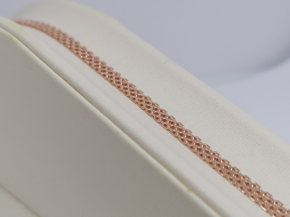 БРАСЛЕТ ПОЛНОВЕСНЫЙ Бисмарк машинный (Au 585)