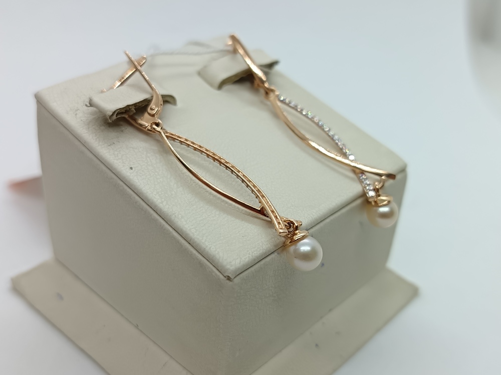 СЕРЬГИ С КАМНЯМИ (Au 585)