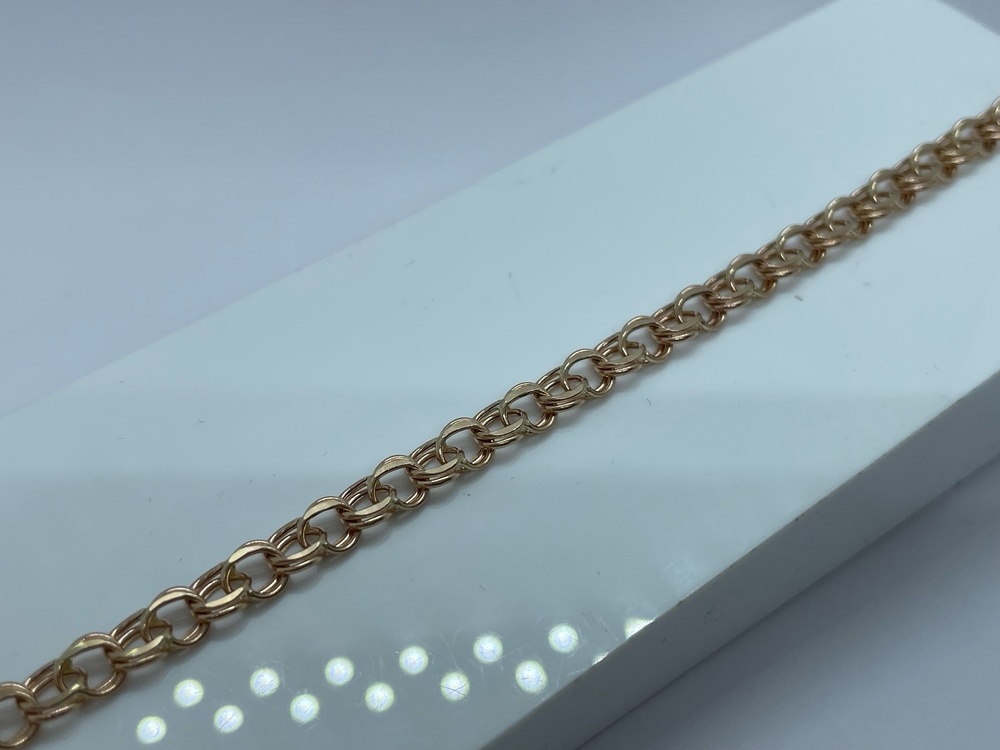 БРАСЛЕТ ПУСТОТЕЛЫЙ Бисмарк (Au 585)