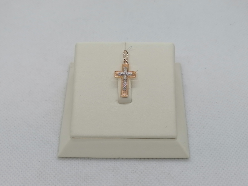 ПОДВЕСКА КРЕСТ без камня (Au 585)
