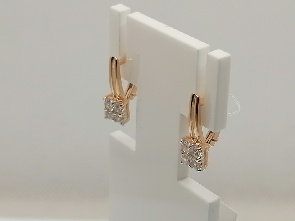 СЕРЬГИ С КАМНЯМИ (Au 585)