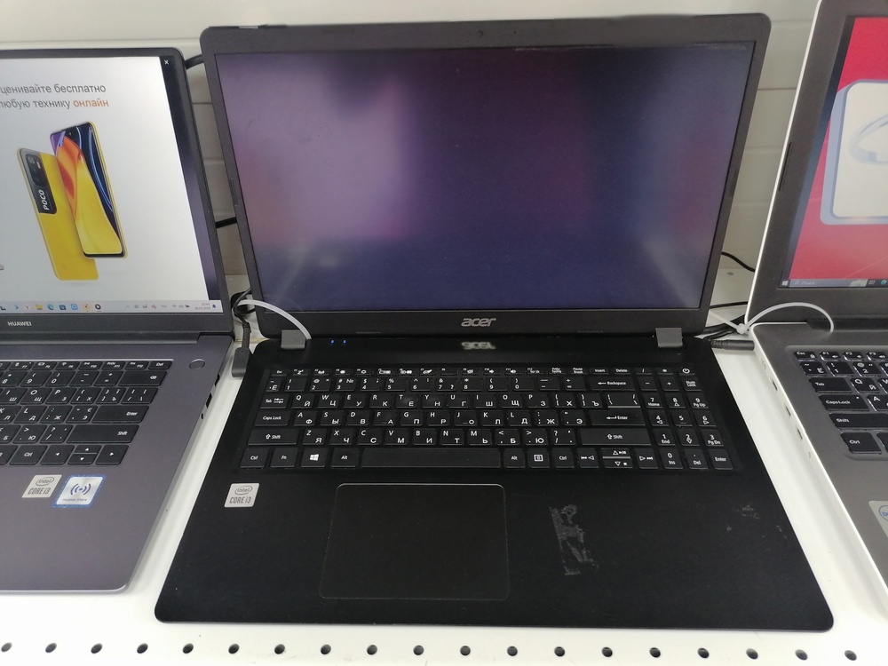 Ноутбук Acer Aspire 3; Core i3-1005G1, HD Graphics, 4 Гб, 256 Гб, Нет