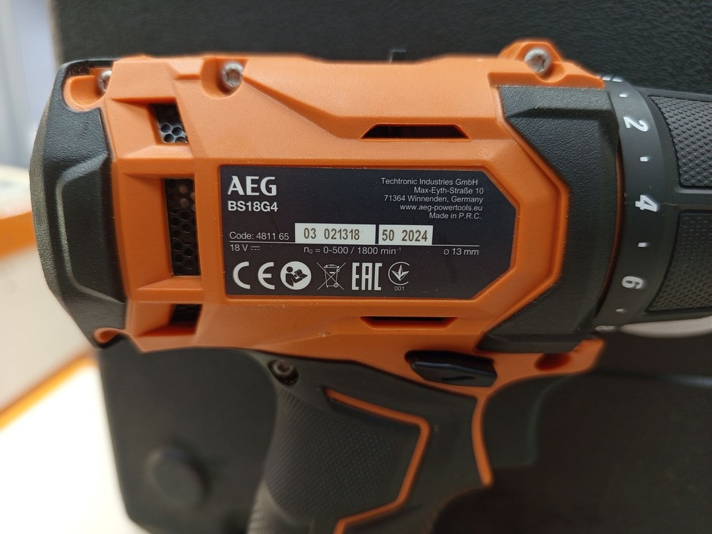 Шуруповерт AEG BS18G4