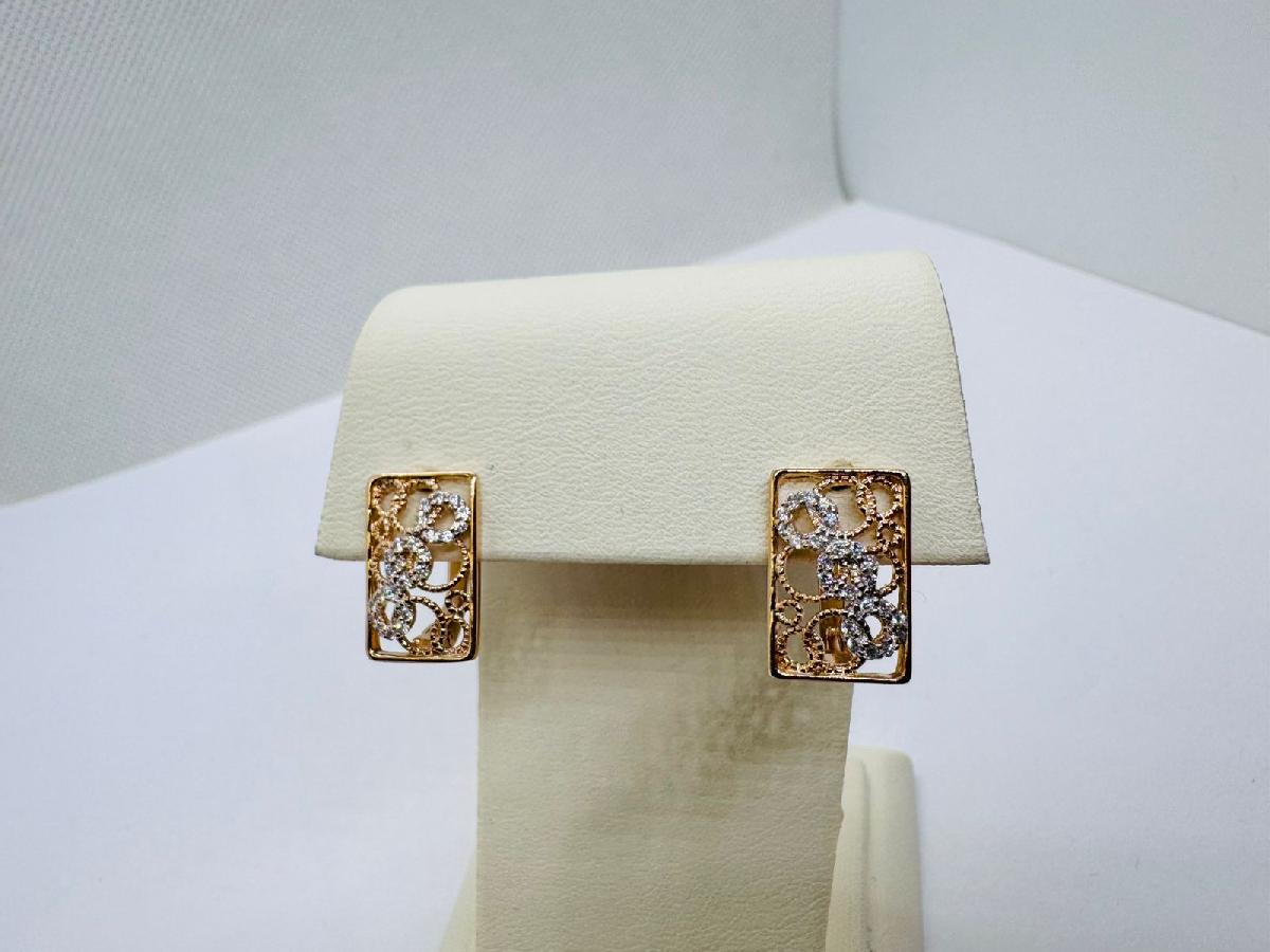 СЕРЬГИ С КАМНЯМИ (Au 585)