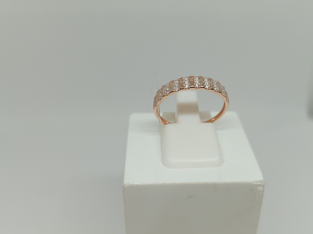 КОЛЬЦО С КАМНЯМИ (Au 585)