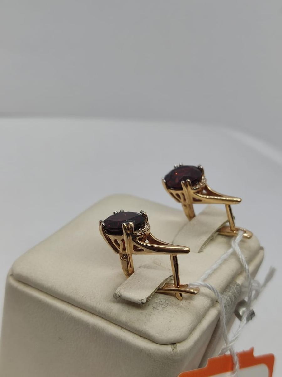 СКМИ585 СЕРЬГИ С КАМНЯМИ (Au 585)