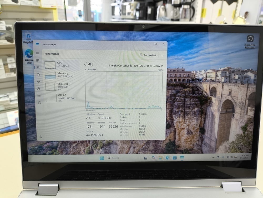 Ноутбук Lenovo IdeaPad C340-14IML; Core i3-10110U, Intel UHD Graphics, 8 Гб, 256 Гб, Нет