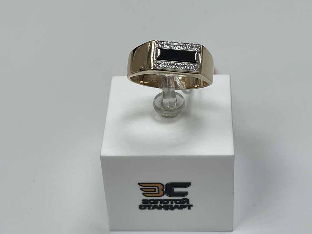 ПЕЧАТКА С КАМНЯМИ (Au 585)