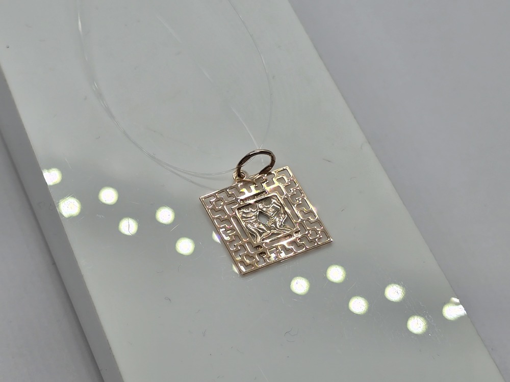 ПОДВЕСКА ЗНАК ЗОДИАКА БЛИЗНЕЦЫ (Au 585)