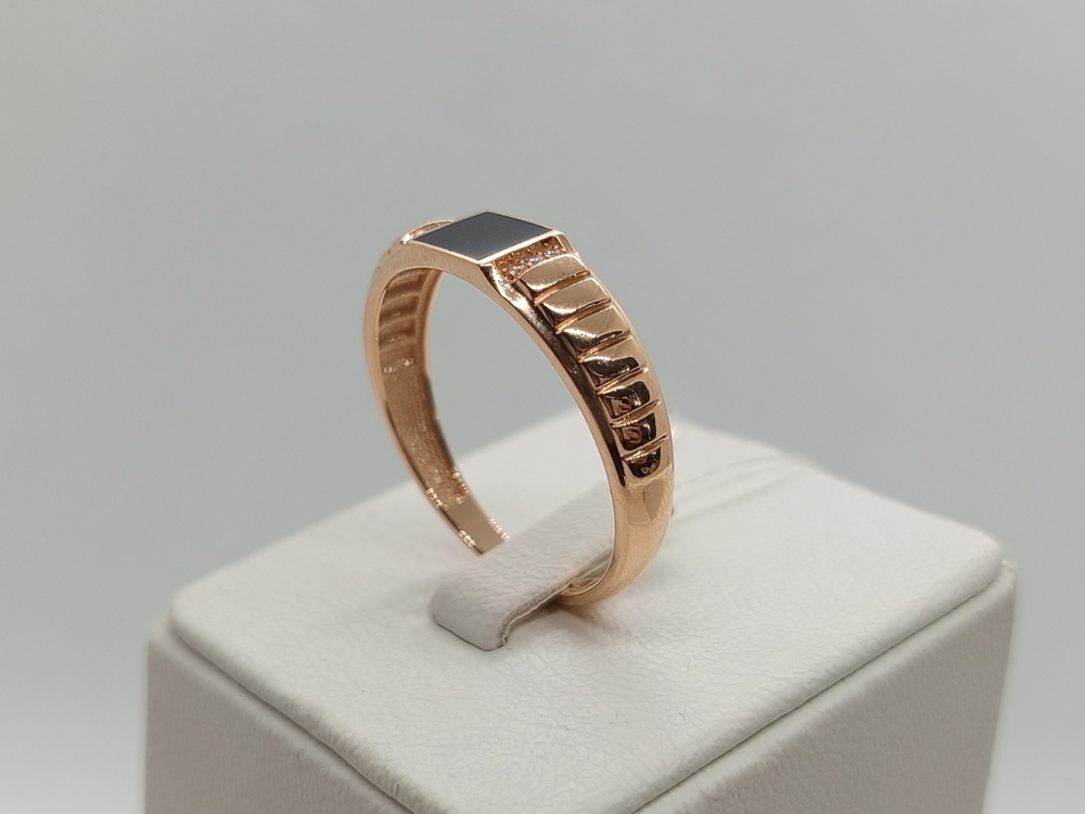 КОЛЬЦО ПЕЧАТКА с камнями (Au 585)