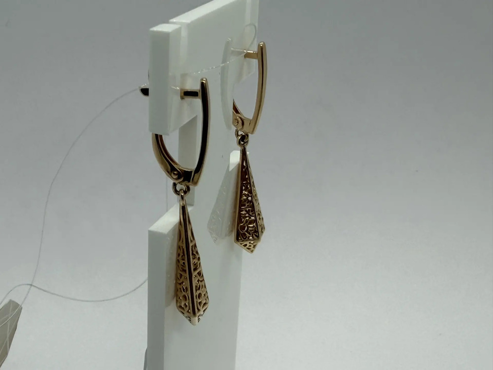 СЕРЬГИ БЕЗ КАМНЯ (Au 585)