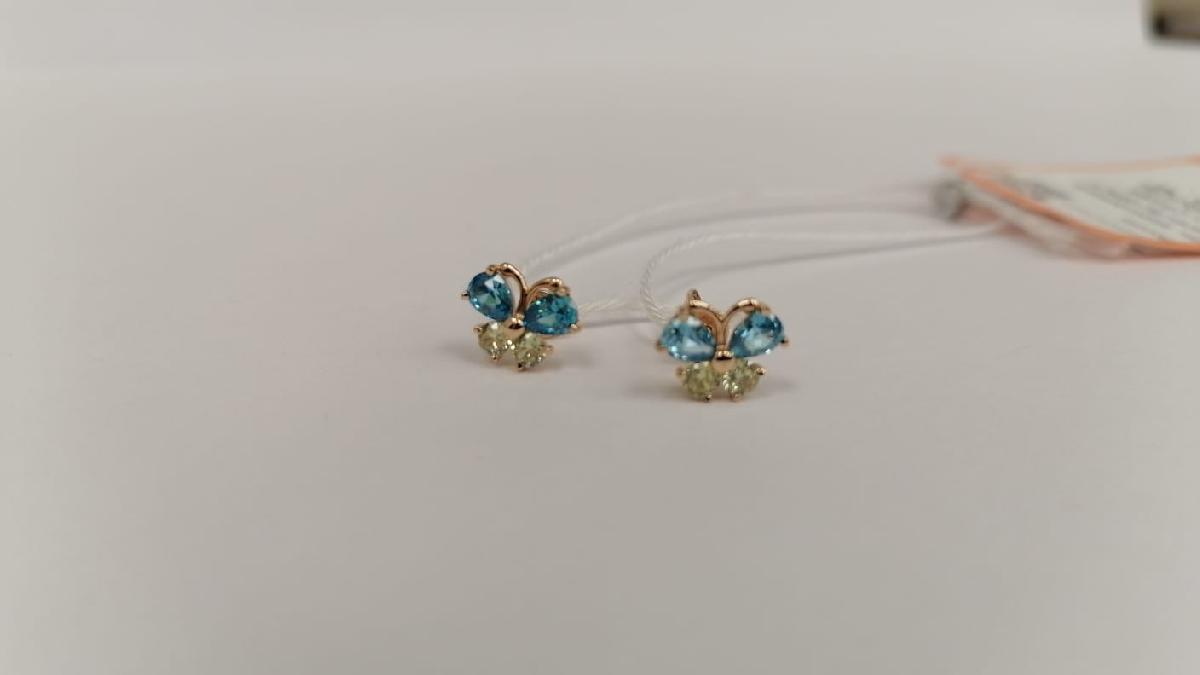 СПУС585 СЕРЬГИ ПУСЕТЫ (Au 585)