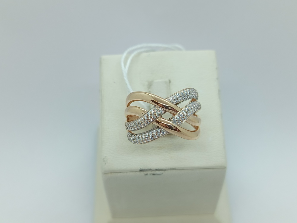 КОЛКМИ585 КОЛЬЦО С КАМНЯМИ (Au 585)