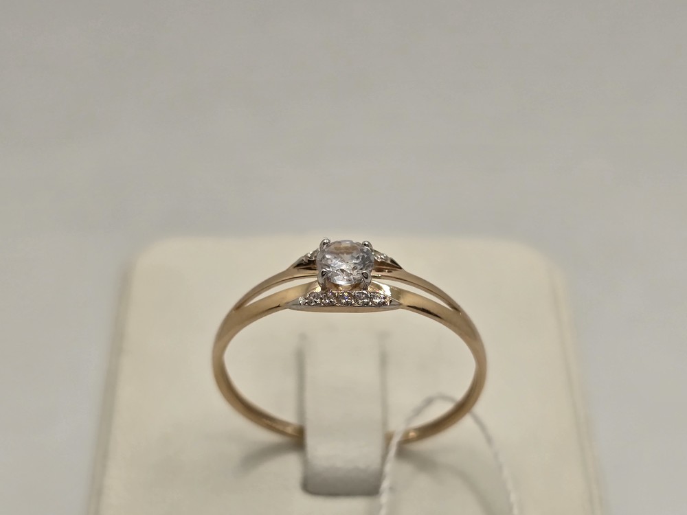 КОЛЬЦО С КАМНЯМИ (Au 585)