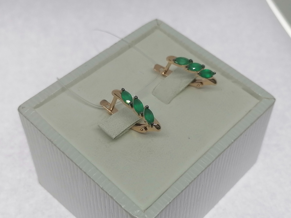 51-320-02012-3 СЕРЬГИ С КАМНЯМИ (Au 585)