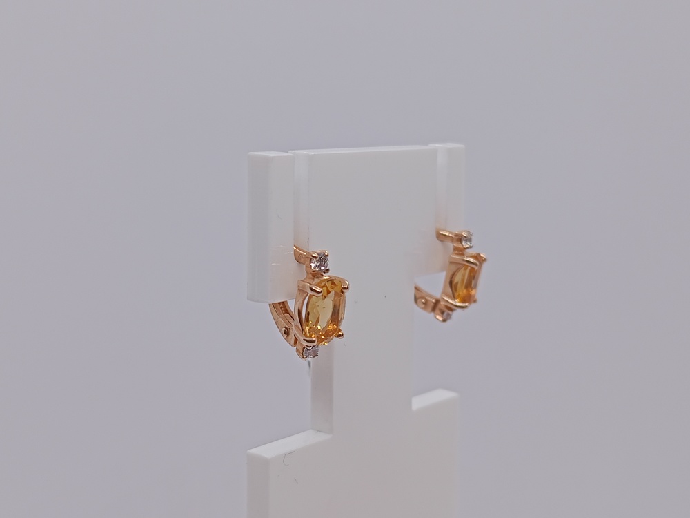 СЕРЬГИ С КАМНЯМИ (Au 585)