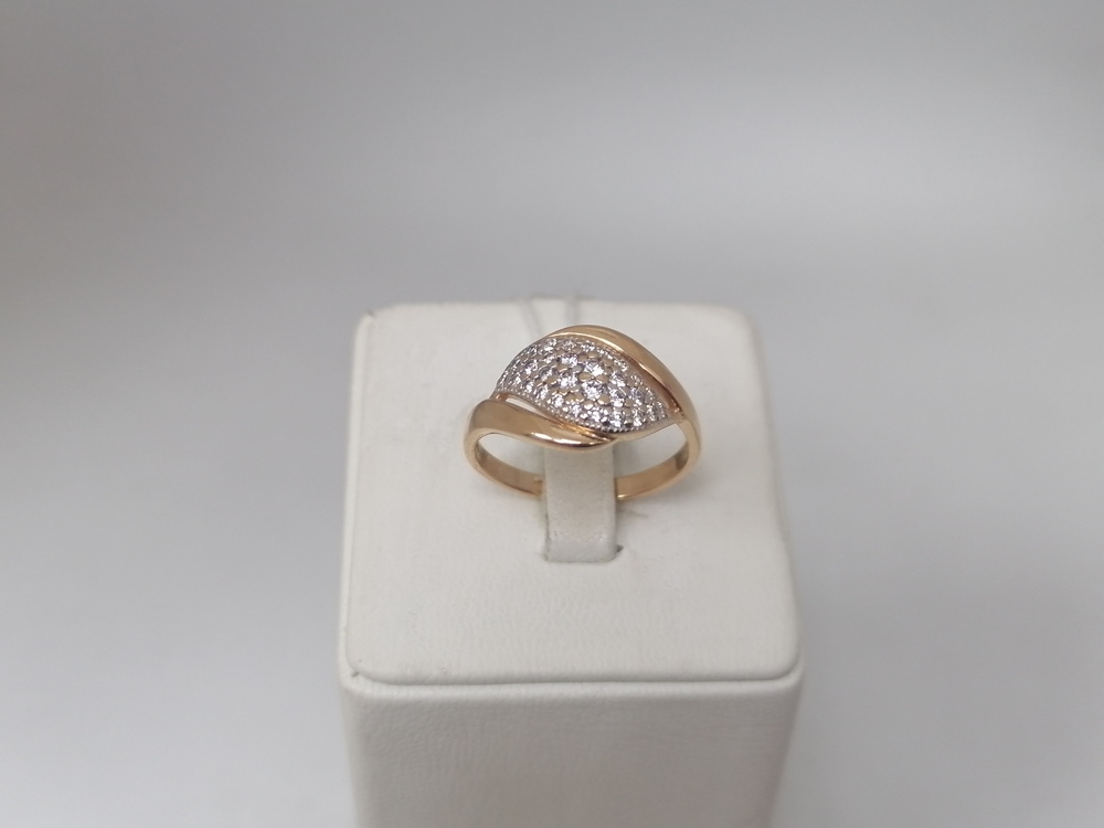 КОЛЬЦО С КАМНЯМИ (Au 585)