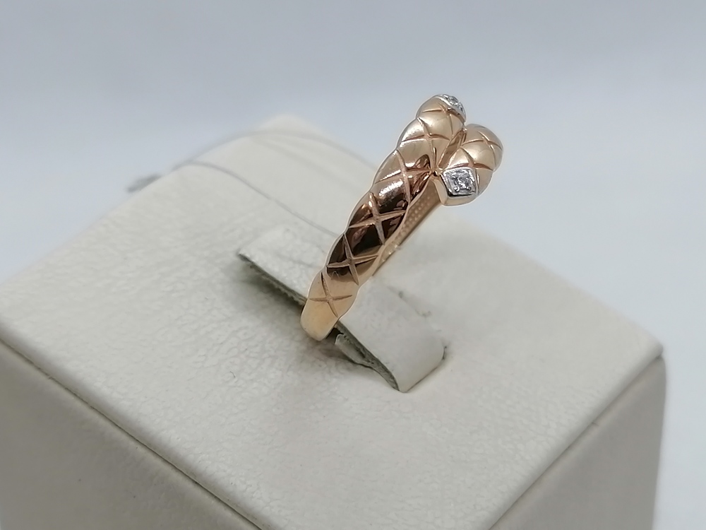 КОЛЬЦО С КАМНЯМИ (Au 585)