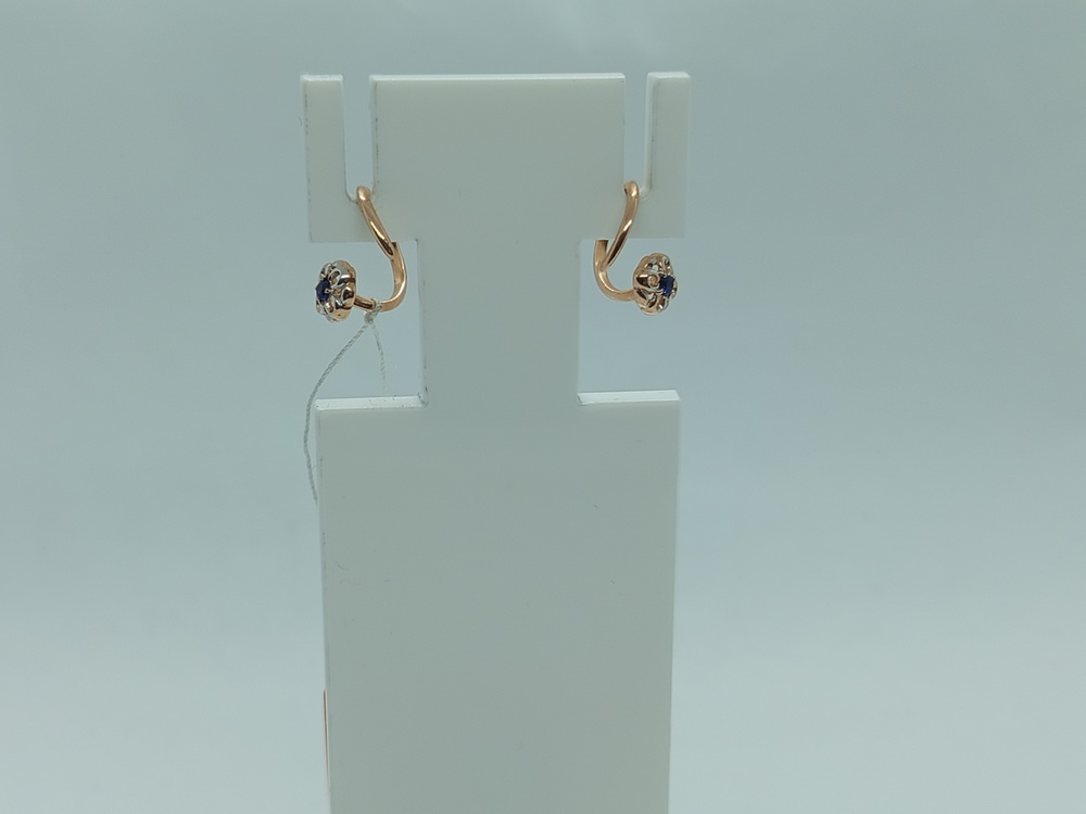 СЕРЬГИ С КАМНЕМ (Au 585)