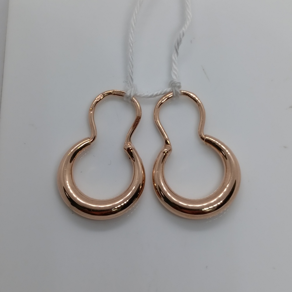 СБКМ583 СЕРЬГИ БЕЗ КАМНЯ (Au 583)