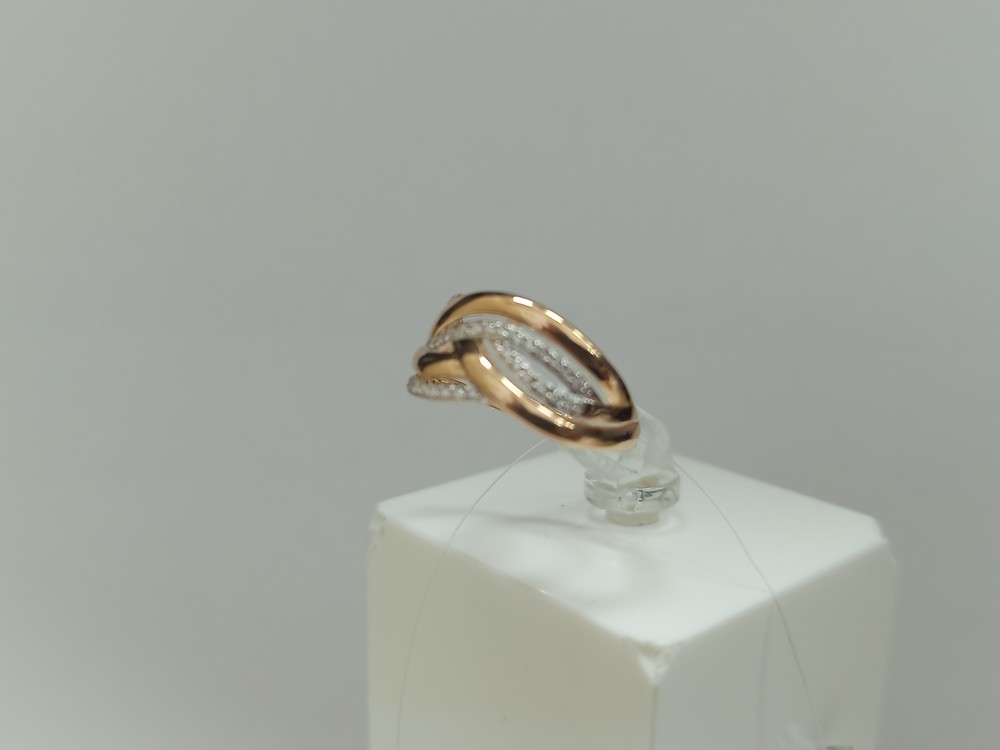 КОЛЬЦО С КАМНЯМИ (Au 585)