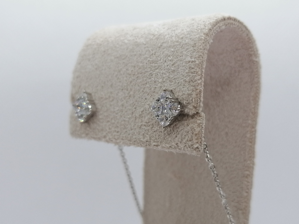 СЕРЬГИ ПРОДЕВКИ с камнями (Au 585)