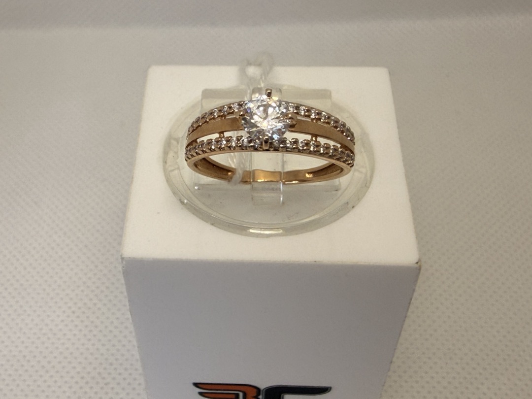 КОЛКМИ585 КОЛЬЦО С КАМНЯМИ (Au 585)