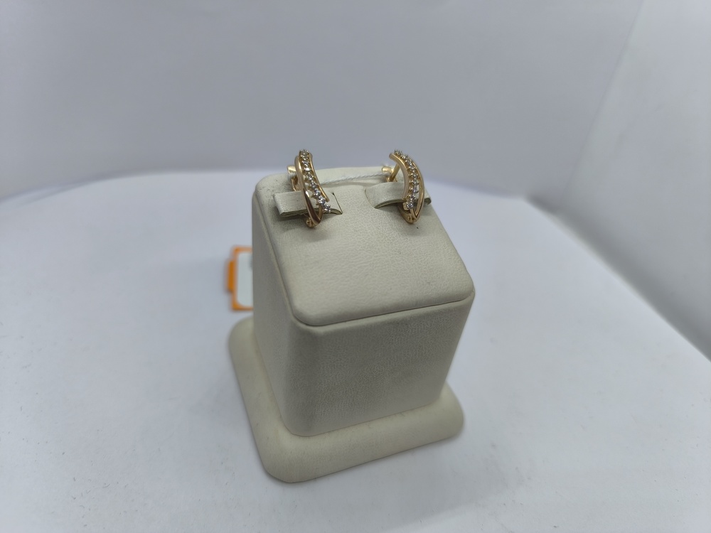 СКМИ585 СЕРЬГИ С КАМНЯМИ (Au 585)