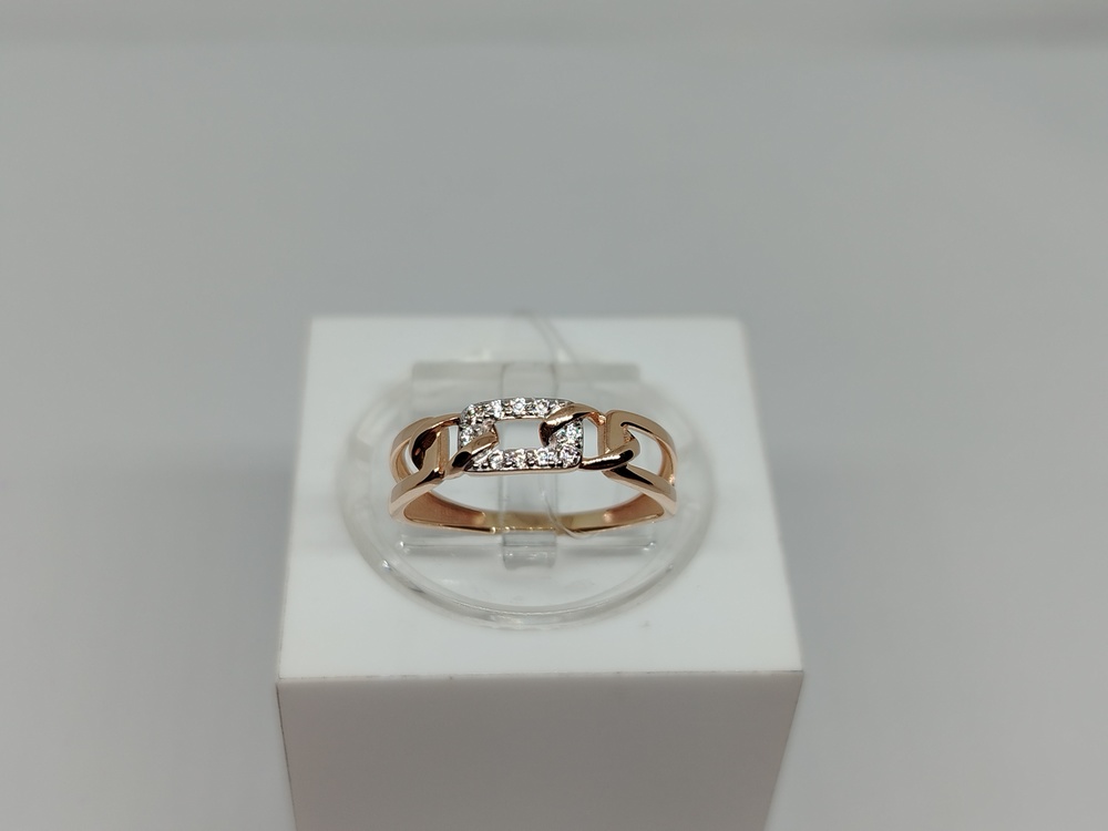 КОЛЬЦО С КАМНЯМИ (Au 585)