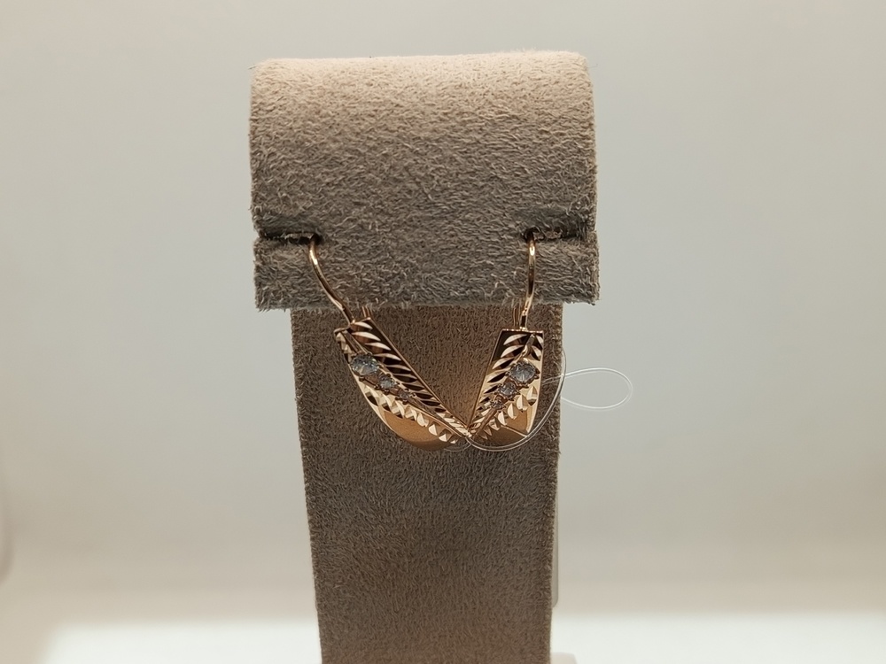 СЕРЬГИ БЕЗ КАМНЯ (Au 585)