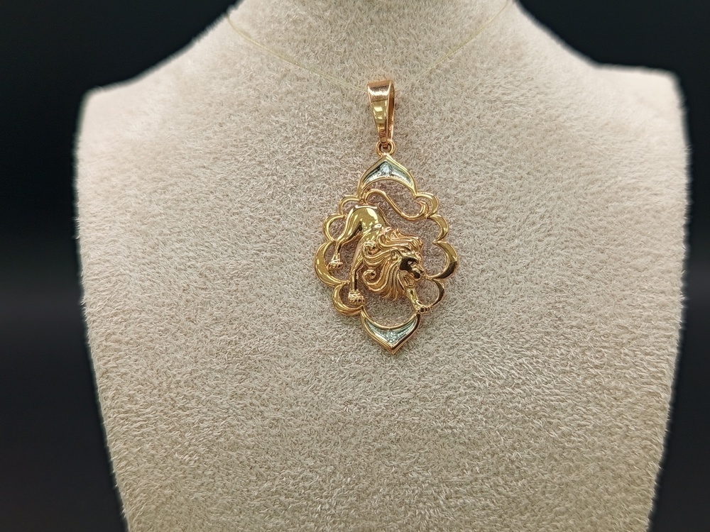 ПОДВЕСКА ЗНАК ЗОДИАКА ЛЕВ (Au 585)