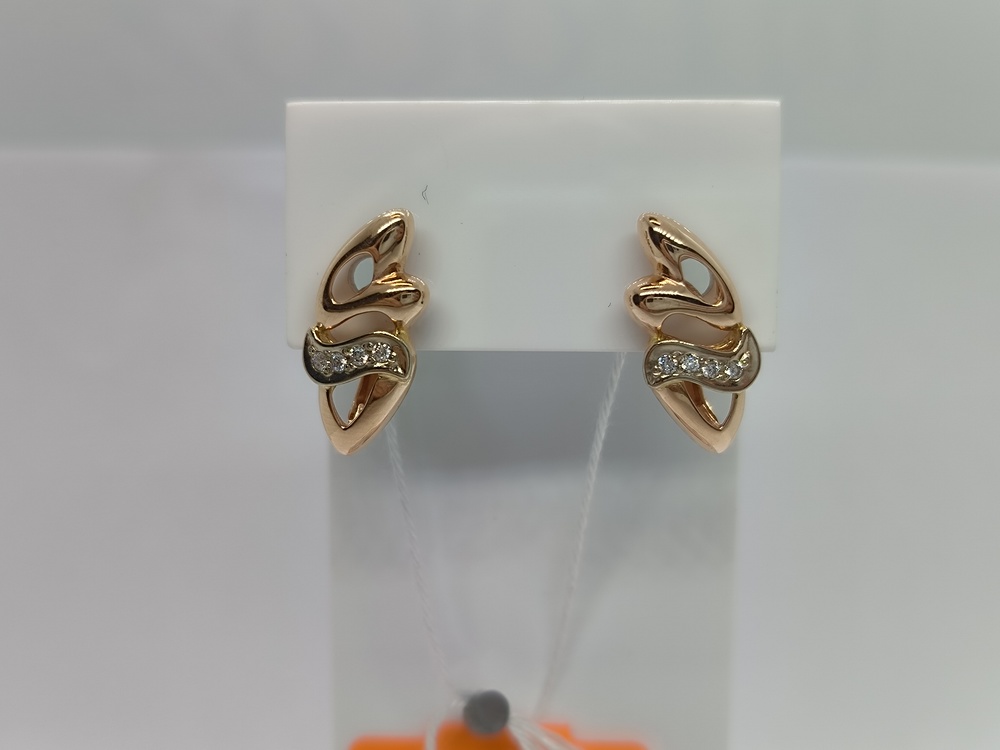 СКМИ585 СЕРЬГИ С КАМНЯМИ (Au 585)