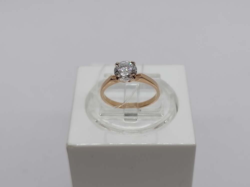 010184 КОЛЬЦО С КАМНЕМ (Au 585)